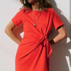 Sezane Pippa Dress in Coral